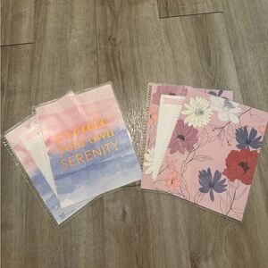 Erin Condren Serenity and Floral Planners - Pink and Purple